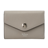 Mulberry Folded Multi-Card Wallet, &pound;140, Accessories, Grey, Leather, Front view